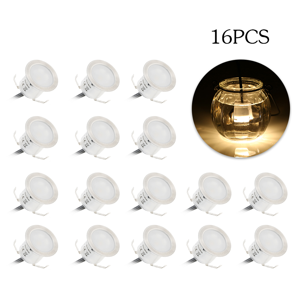 Ground Light Recessed - 16PCS 0.6W High Bright Recessed LED