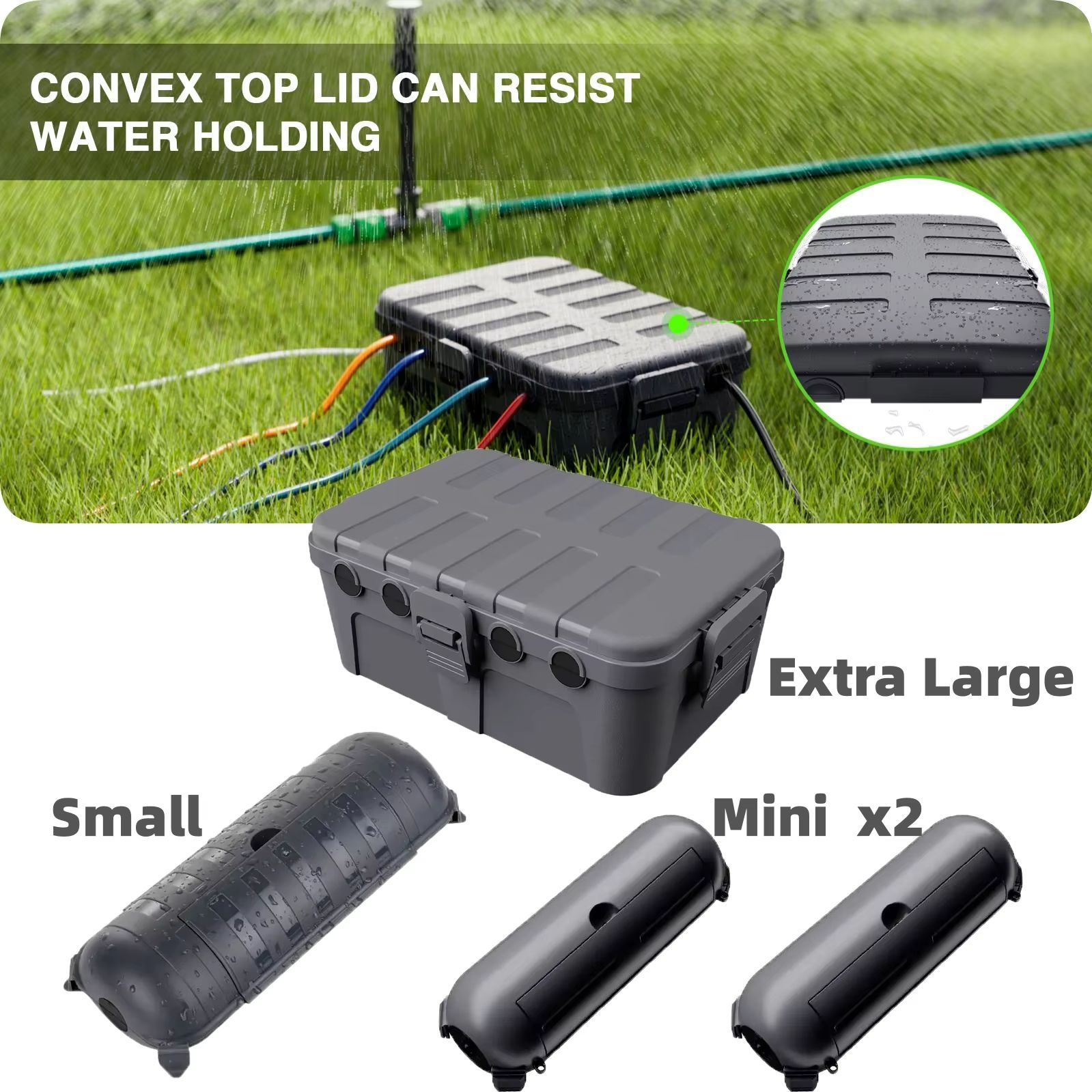 Outdoor Lighting Extension Cable - Large Weatherproof Outdoor Electrical Box Cable