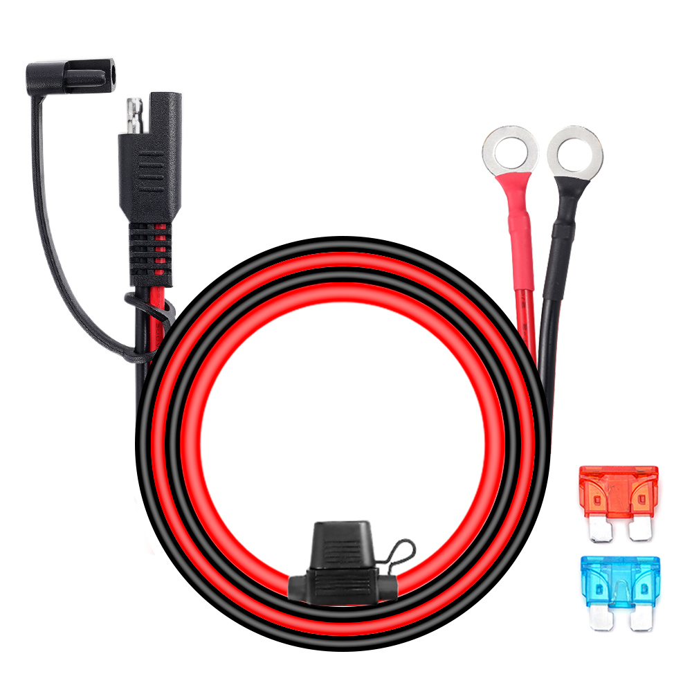 Outdoor Lighting Extension Cable - Double SAE Quick Release Cable Adapter