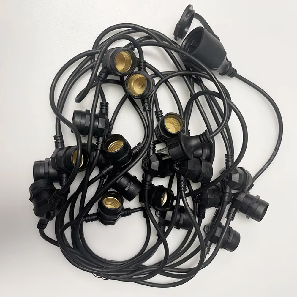 Outdoor Lighting Extension Cord - 10M Cable LED String Commercial Grade