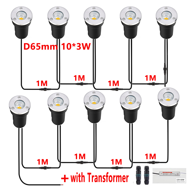Ground Light Recessed - 12V LED In-ground Light IP67 Waterproof