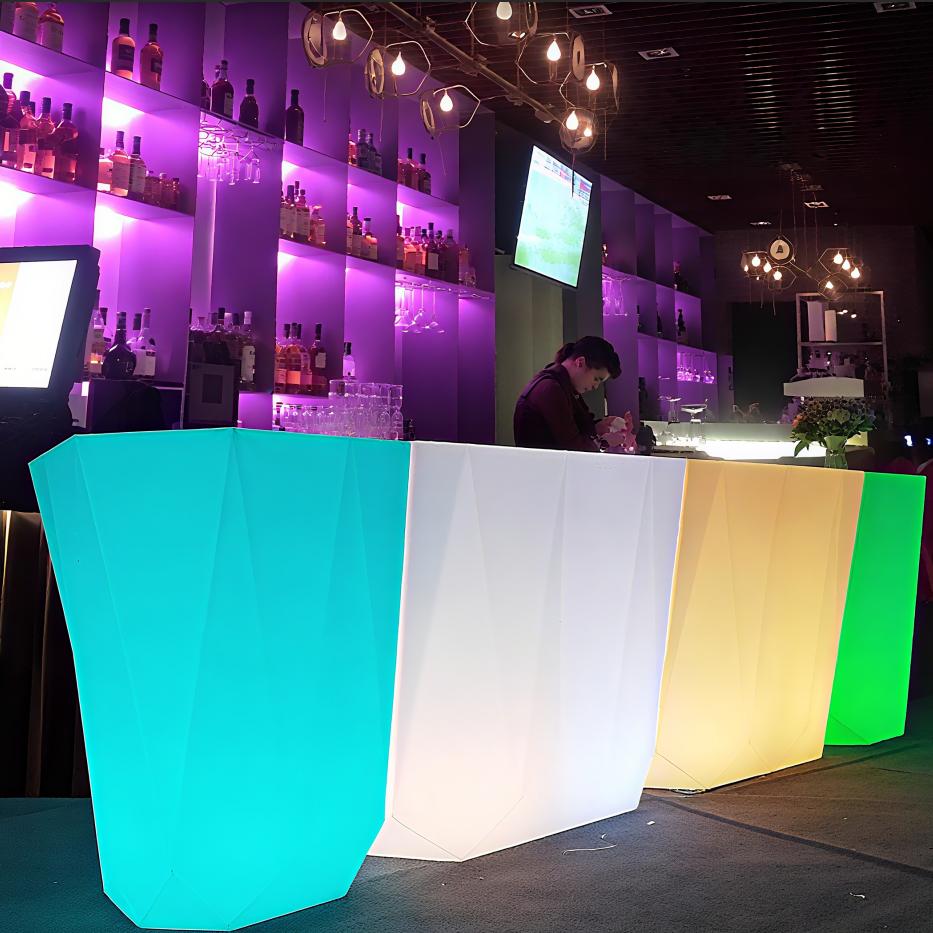 Outdoor Lighting Rental For Party - Outdoor Light Emitting Diode Bar Counter