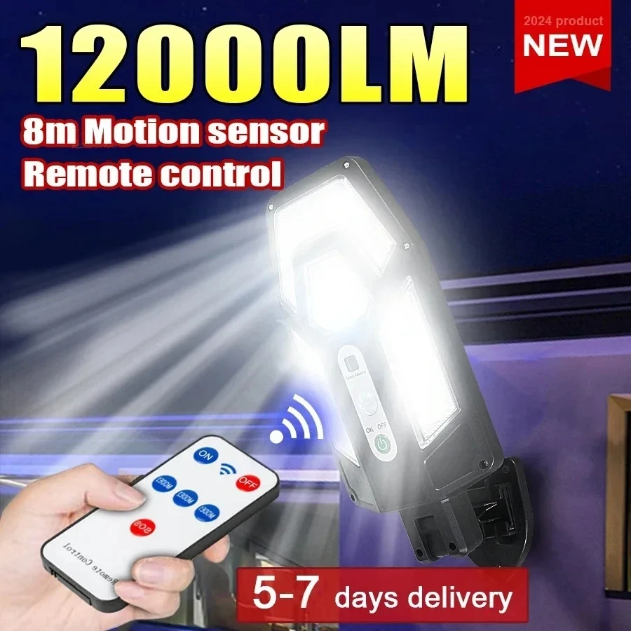 Solar Wall Sconce - 12000LM Powerful Solar Wall Lamp with
