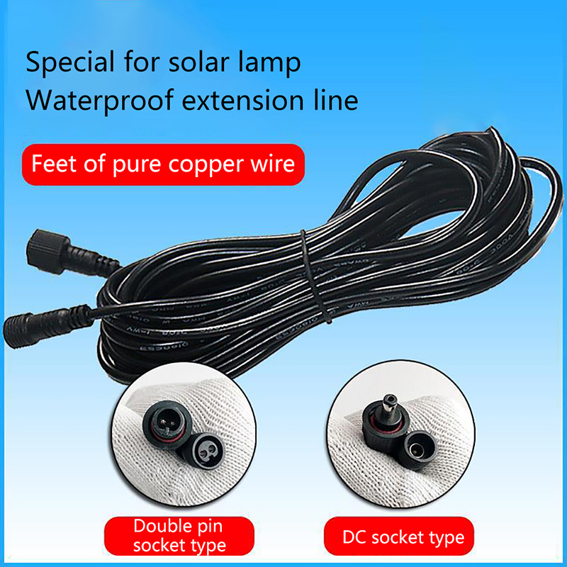 Outdoor Lighting Extension Cord - Universal Portable Solar Spotlights 5M 10M