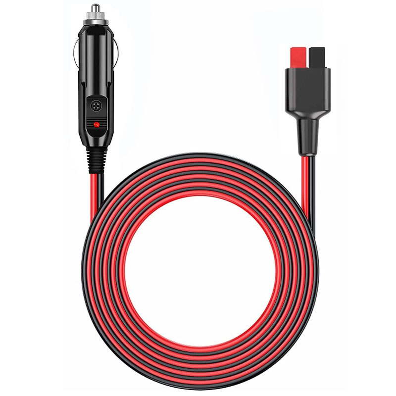 Outdoor Lighting Extension Cable - 2m 15A Car Cigarette Lighter Plug