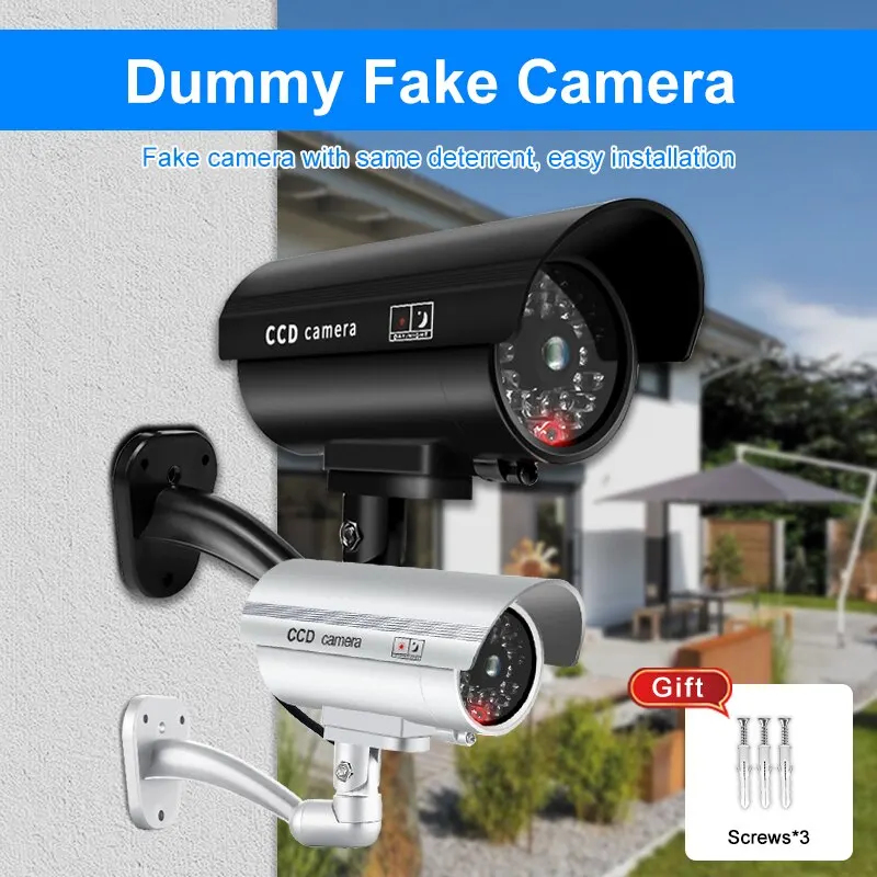 Outdoor Lighting Video - 1PC Dummy Security Camera Watreproof Indoor