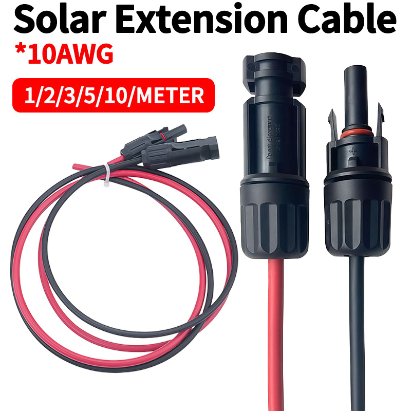 Outdoor Lighting Extension Cable - Solar PV Extension Cable Black Red