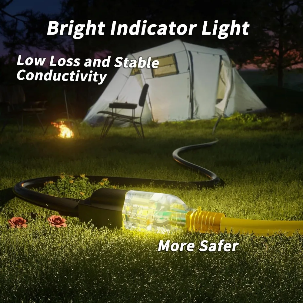 Outdoor Lighting Extension Cord - New Best Deal US Shipping Heavy