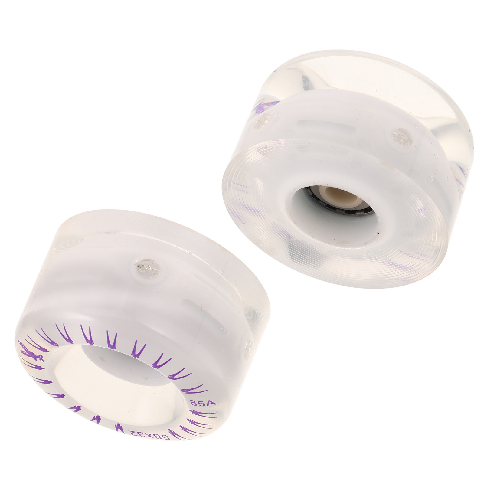 Outdoor Lighting Replacement Parts - 2Pcs Roller Skate Flashing Wheels Double