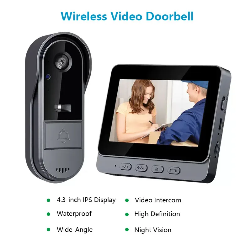 Outdoor Lighting Video - Outdoor Wireless Intercom Doorbell Night Vision