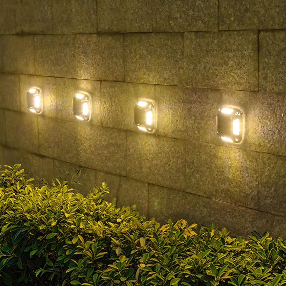 4 PCS 8 LED Solar Ground Light - огляд і ціна Ground Light Recessed