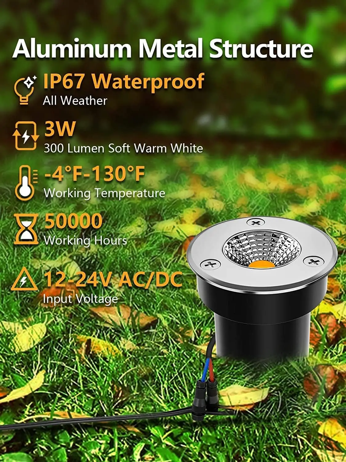 IP67 Waterproof LED Outdoor Ga - огляд і ціна Ground Light Recessed