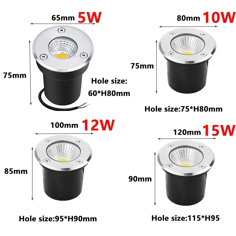 IP67 Waterproof LED Outdoor Ga - огляд і ціна Ground Light Recessed