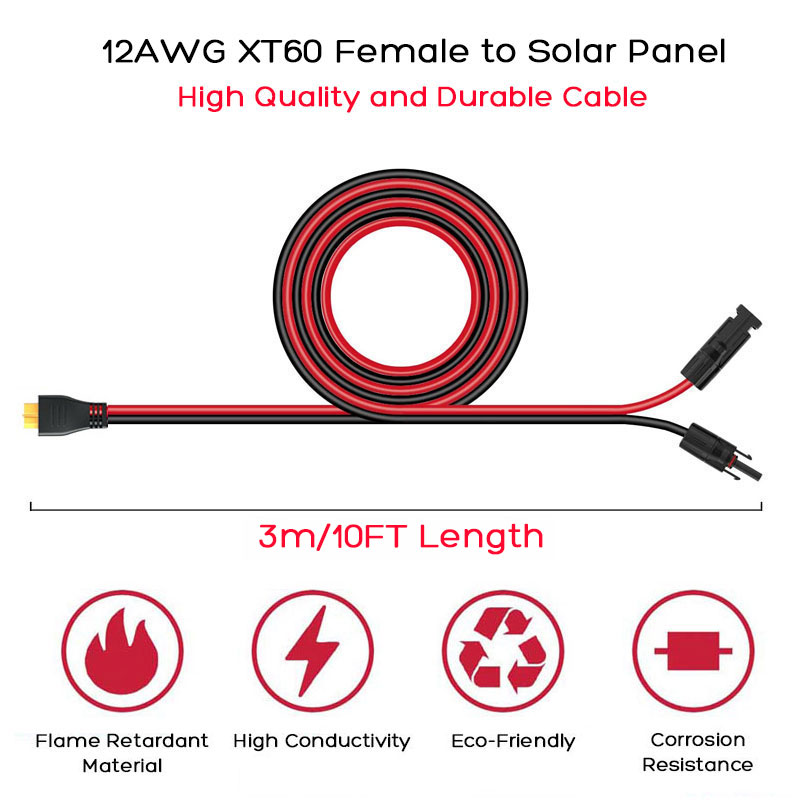 3m 1.5m 12AWG XT60 Female to S - огляд і ціна Outdoor Lighting Extension Cable