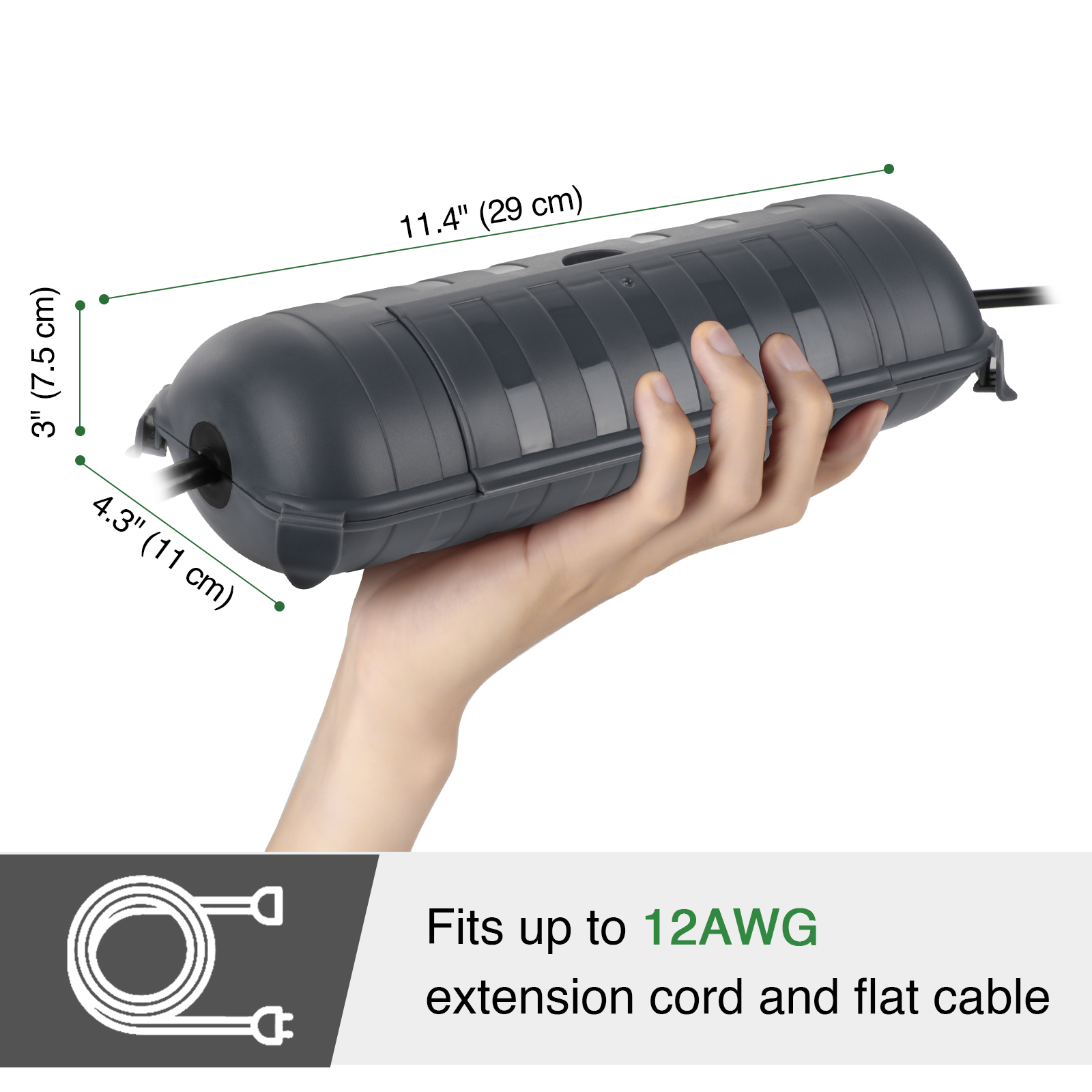 Large Weatherproof Outdoor Ele - огляд і ціна Outdoor Lighting Extension Cable