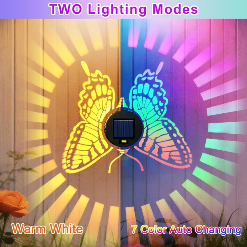 Decorative Solar Butterfly Lig - огляд і ціна Solar Wall Sconce