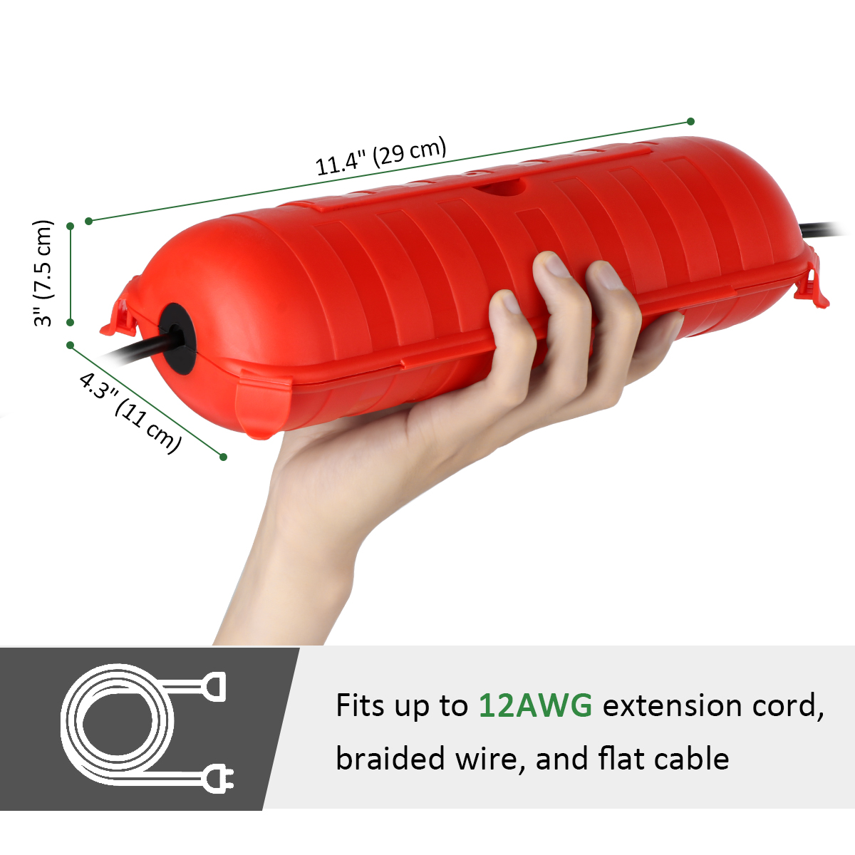 Weatherproof IP54 Outdoor Exte - огляд і ціна Outdoor Lighting Extension Cord