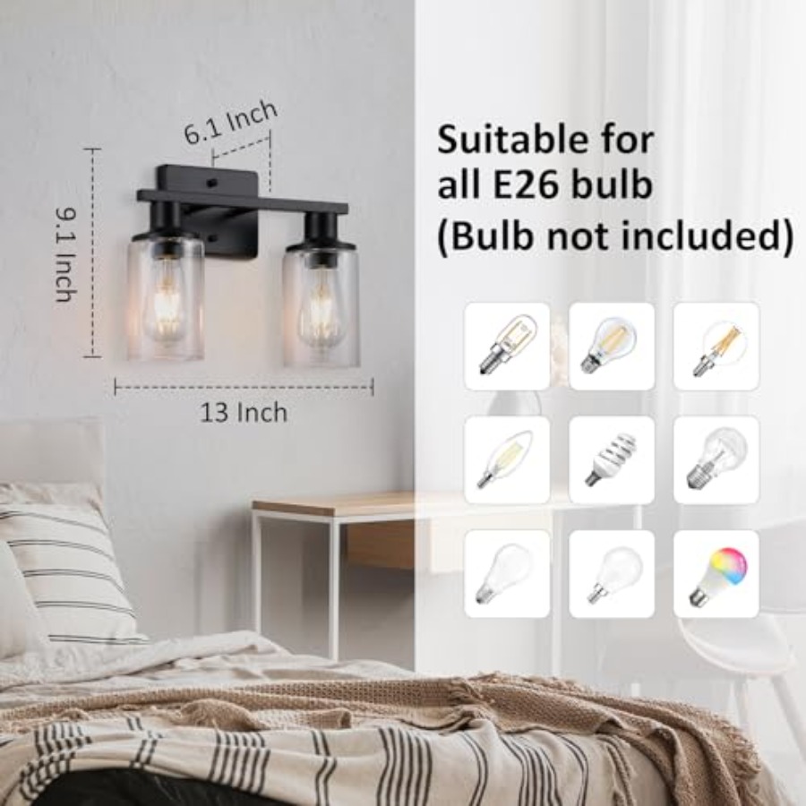 Matte Bathroom Light Fixtures  - огляд і ціна Solar Wall Sconce