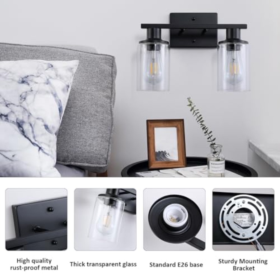 Matte Bathroom Light Fixtures  - огляд і ціна Solar Wall Sconce