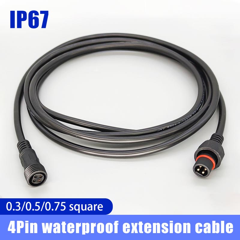 Male Famale Plug Cable 4Pin Wa - огляд і ціна Outdoor Lighting Extension Cable