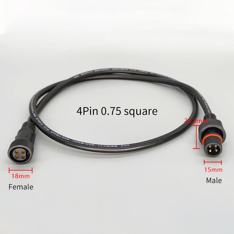 Male Famale Plug Cable 4Pin Wa - огляд і ціна Outdoor Lighting Extension Cable