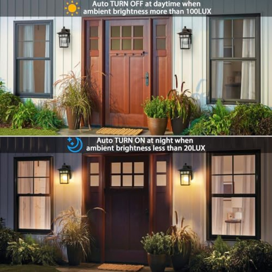 Outdoor Light with GFCI Outlet - огляд і ціна Solar Wall Sconce