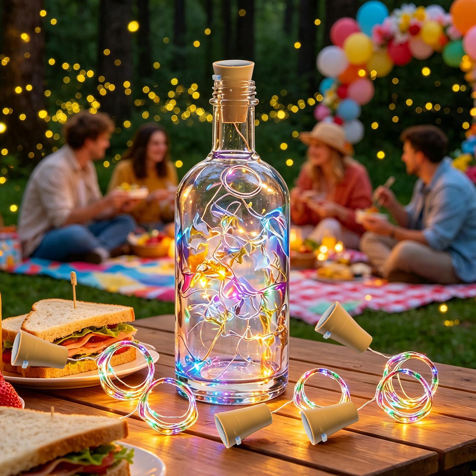 Solar Wine Bottle Lights LED W - огляд і ціна Solar Fairy String
