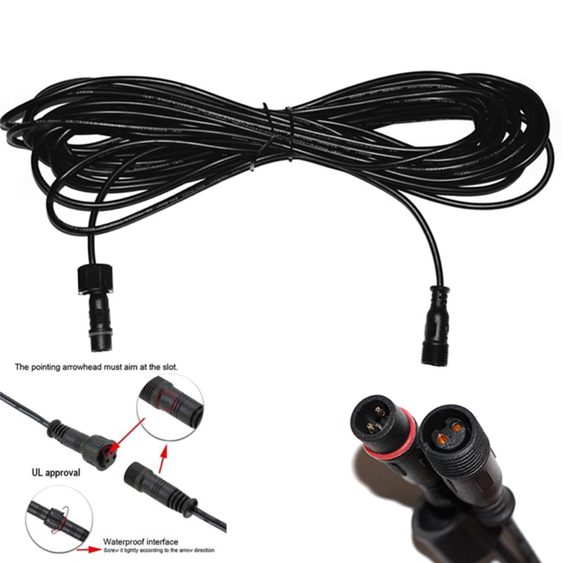 5m Double hole Plug Led Solar  - огляд і ціна Outdoor Lighting Extension Cord