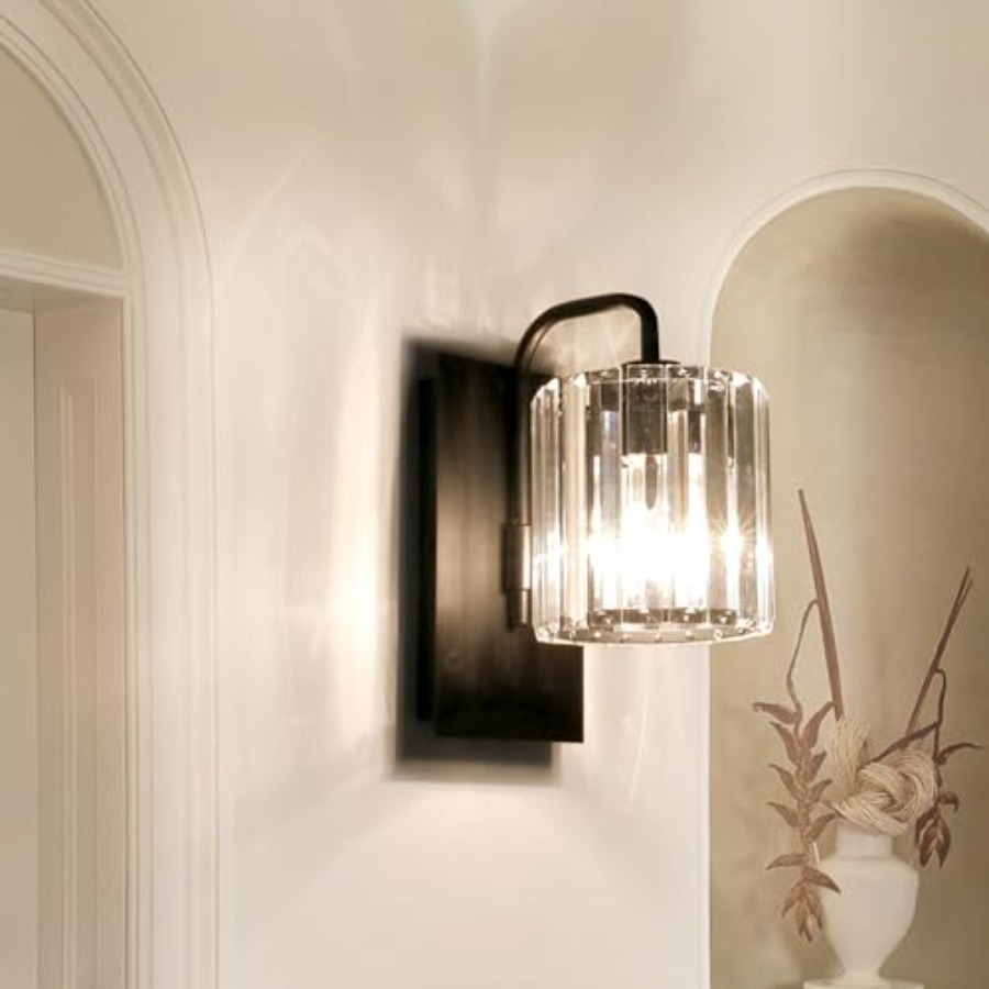 Crystal Wall Sconces, Black Sc - огляд і ціна Solar Wall Sconce