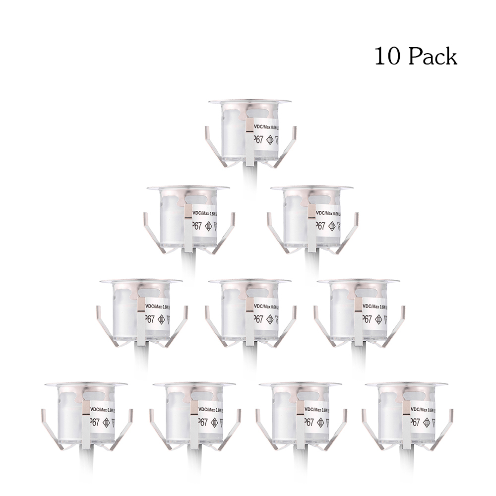 10PCS 32mm LED Deck Lights 0.6 - огляд і ціна Ground Light Recessed
