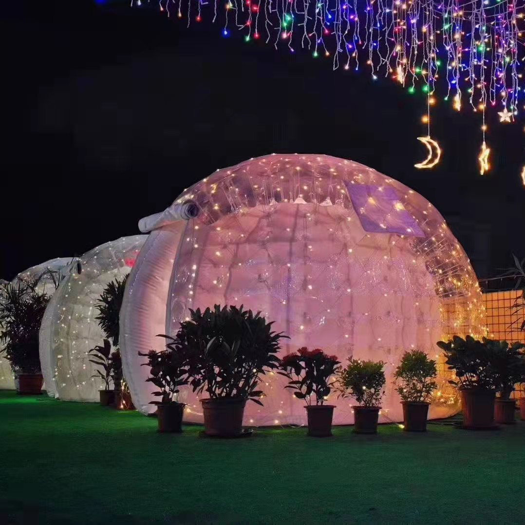 Inflatable Bubble Tent, Clear  - огляд і ціна Outdoor Lighting Rental For Party