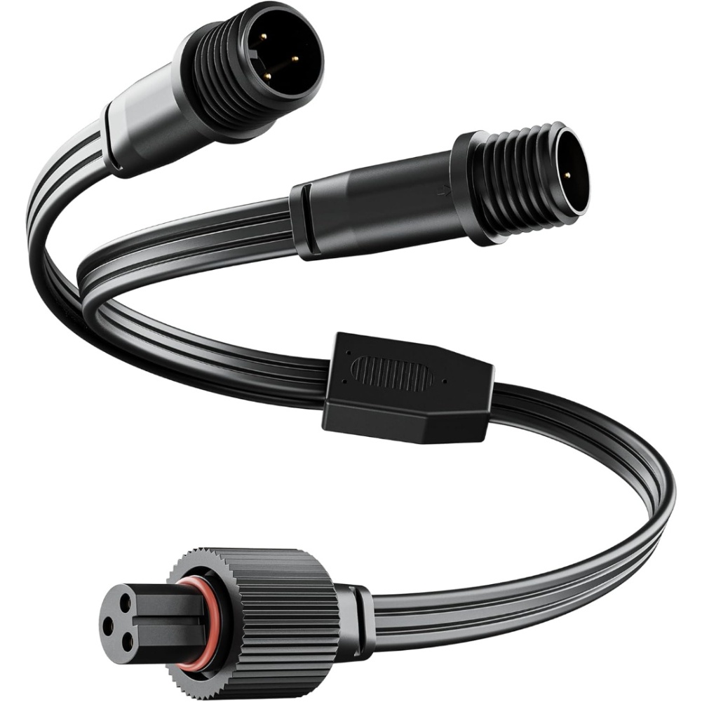 Waterproof Y-Shaped Power Spli - огляд і ціна Outdoor Lighting Extension Cord