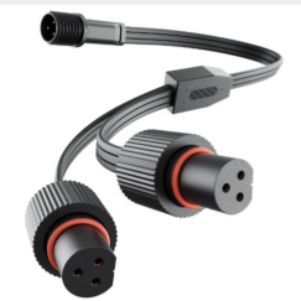 Waterproof Y-Shaped Power Spli - огляд і ціна Outdoor Lighting Extension Cord
