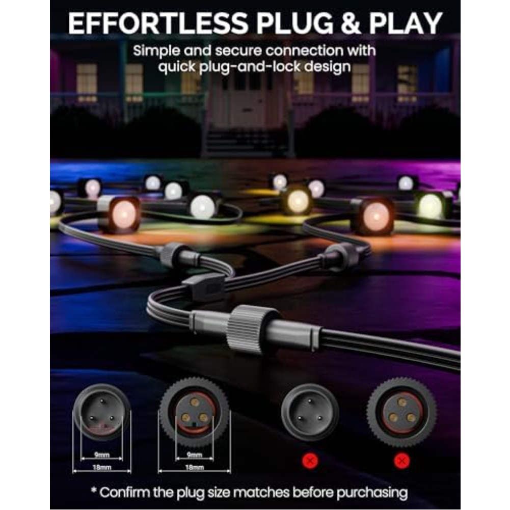 Waterproof Y-Shaped Power Spli - огляд і ціна Outdoor Lighting Extension Cord