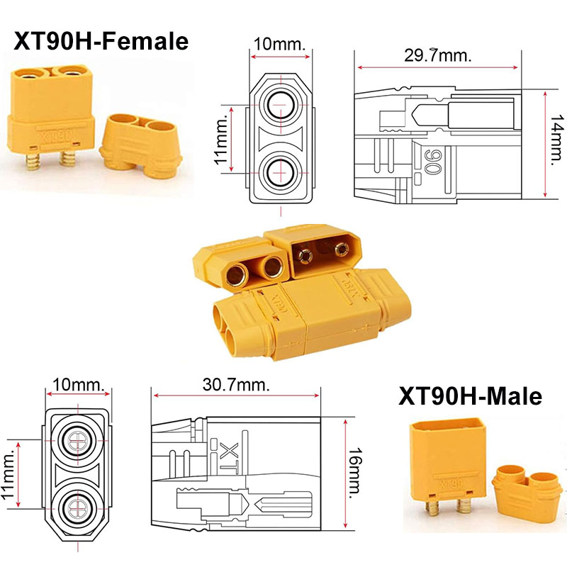 XT90 Female/Male to Solar Conn - огляд і ціна Outdoor Lighting Extension Cable