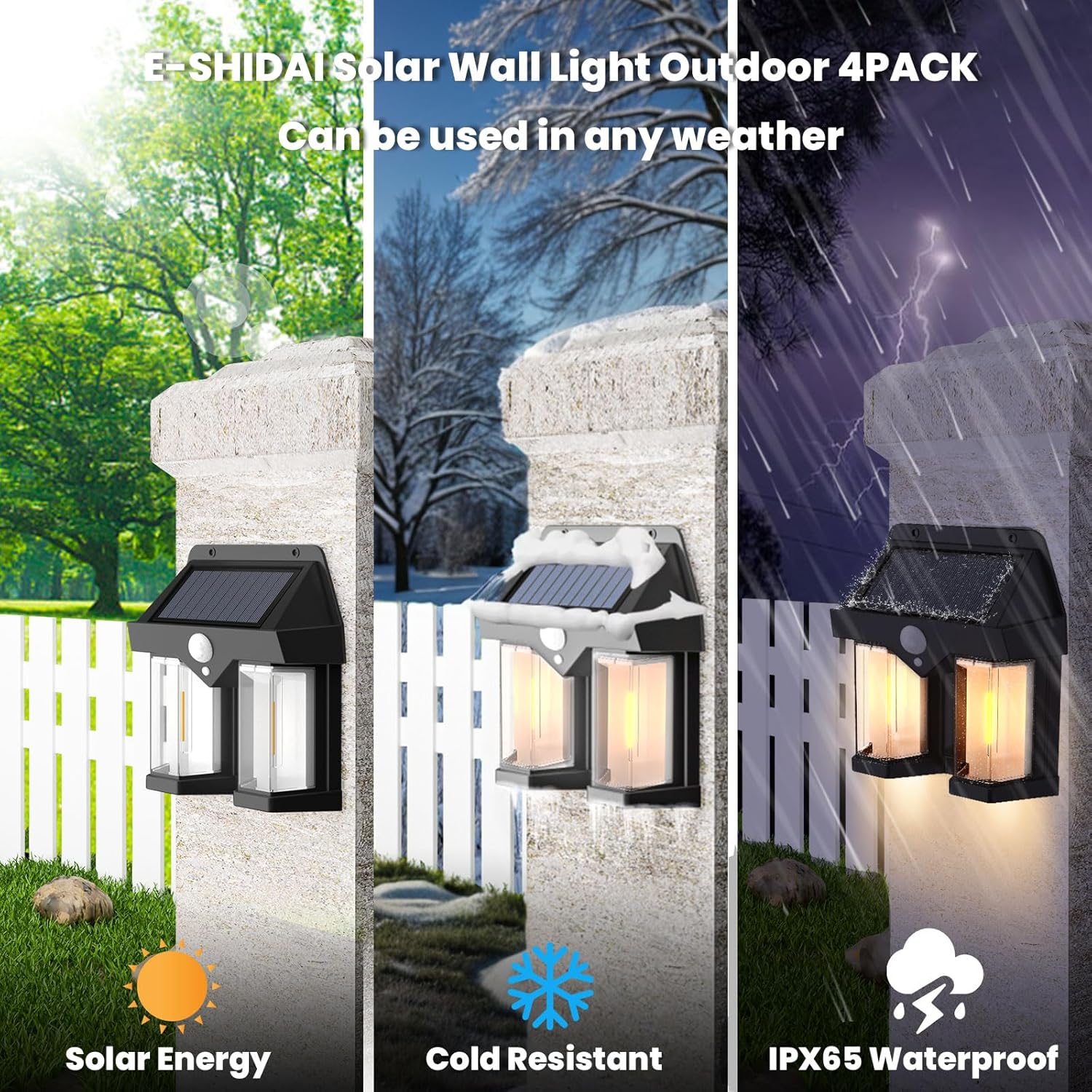 Solar Powered Wall Light Vinta - огляд і ціна Solar Wall Sconce