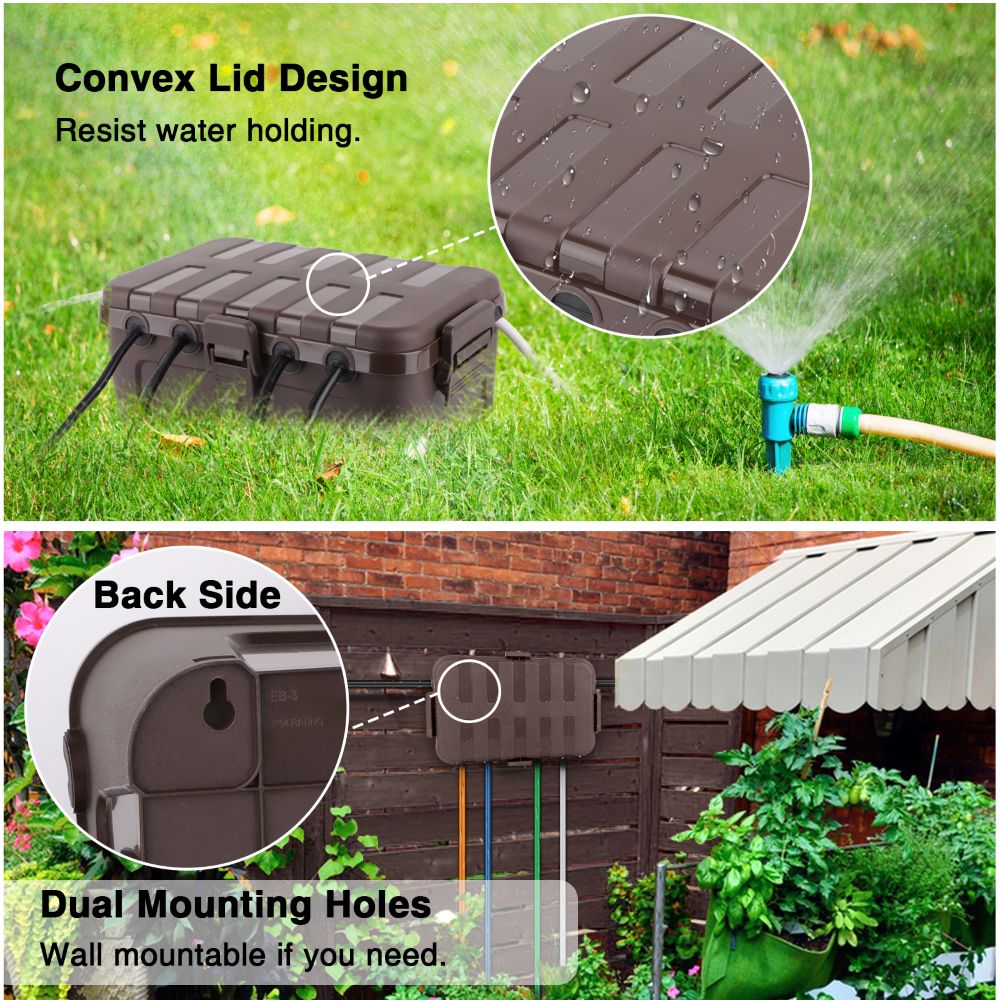 Waterproof Electrical Box Larg - огляд і ціна Outdoor Lighting Extension Cord