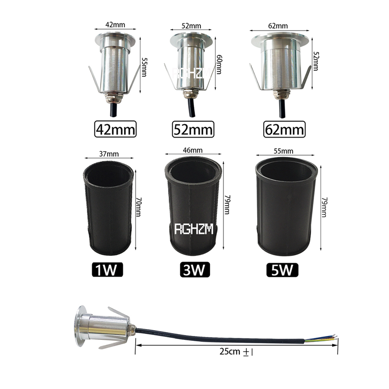 IP67 DC12V Outdoor Lighting 1W - огляд і ціна Ground Light Recessed