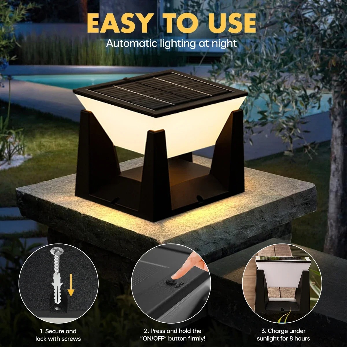 IP65 Waterproof LED Exterior W - огляд і ціна Solar Wall Sconce