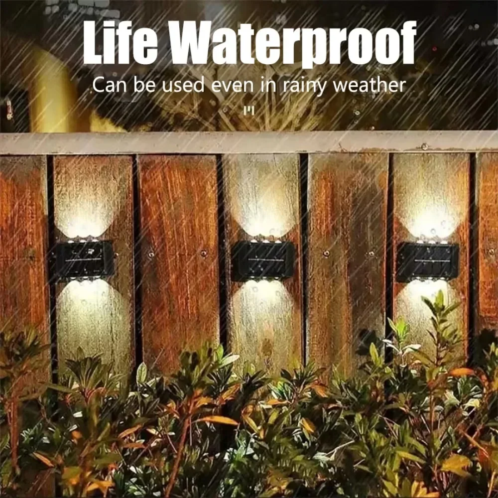4/6/8 LED Solar Outdoor Light  - огляд і ціна Solar Wall Sconce