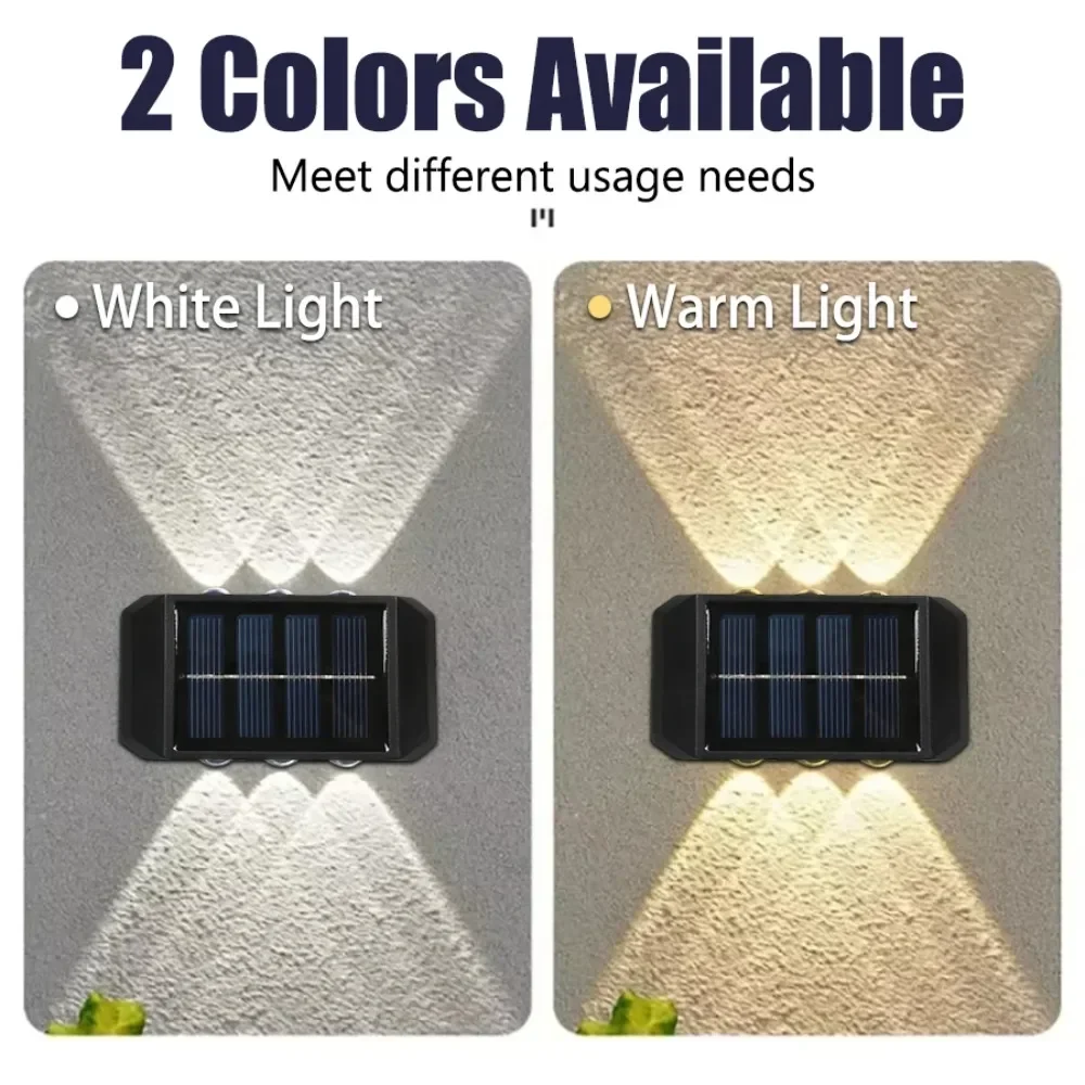 4/6/8 LED Solar Outdoor Light  - огляд і ціна Solar Wall Sconce