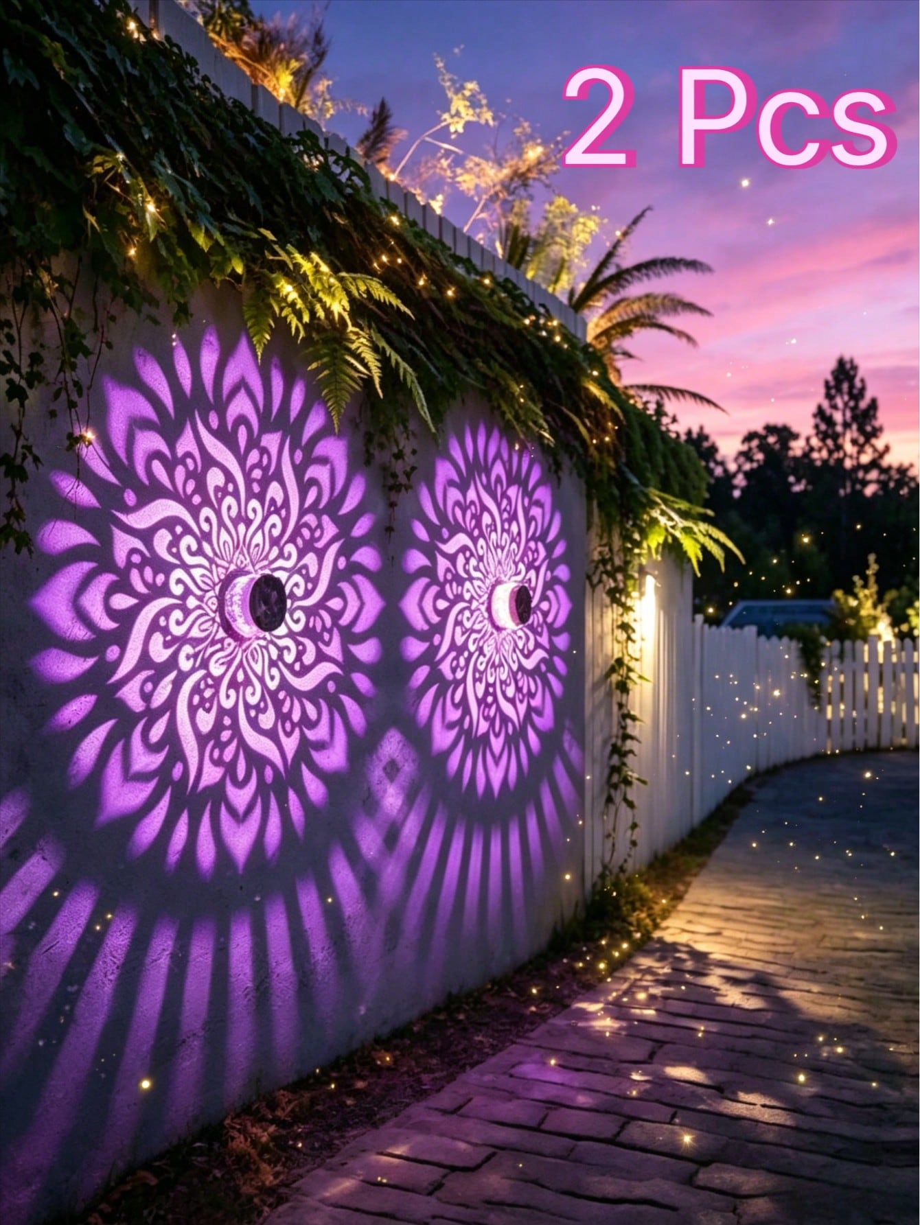 2Pcs Solar-powered mandala pat - огляд і ціна Solar Wall Sconce