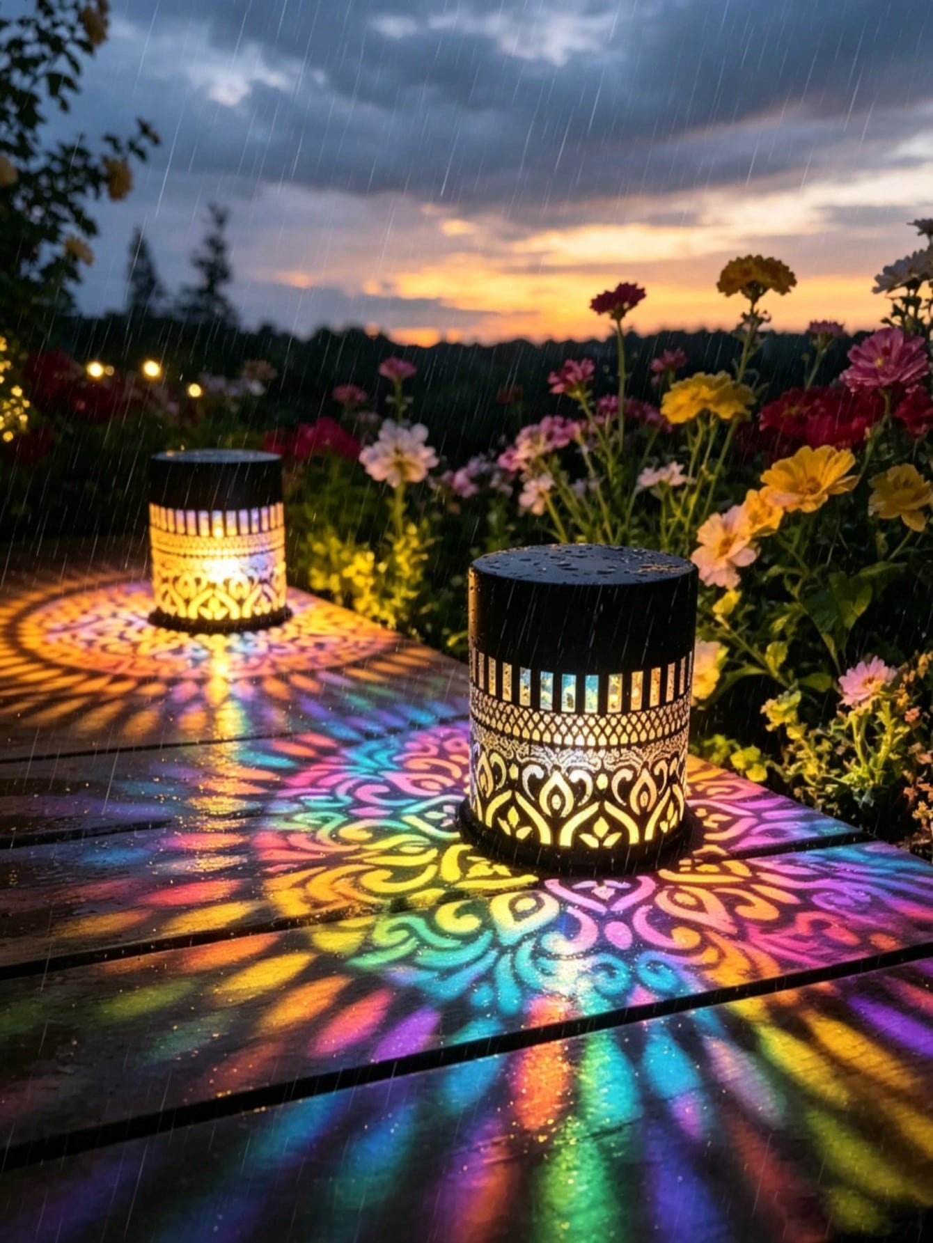 2Pcs Solar-powered mandala pat - огляд і ціна Solar Wall Sconce