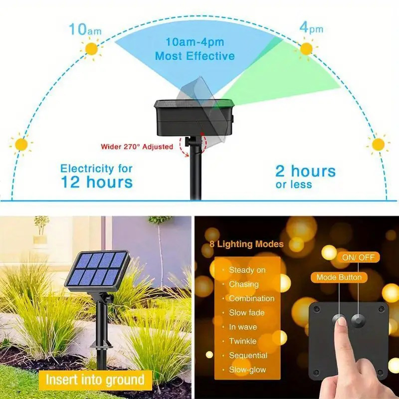 1pcs Solar LED String Lights W - огляд і ціна Solar Fairy String