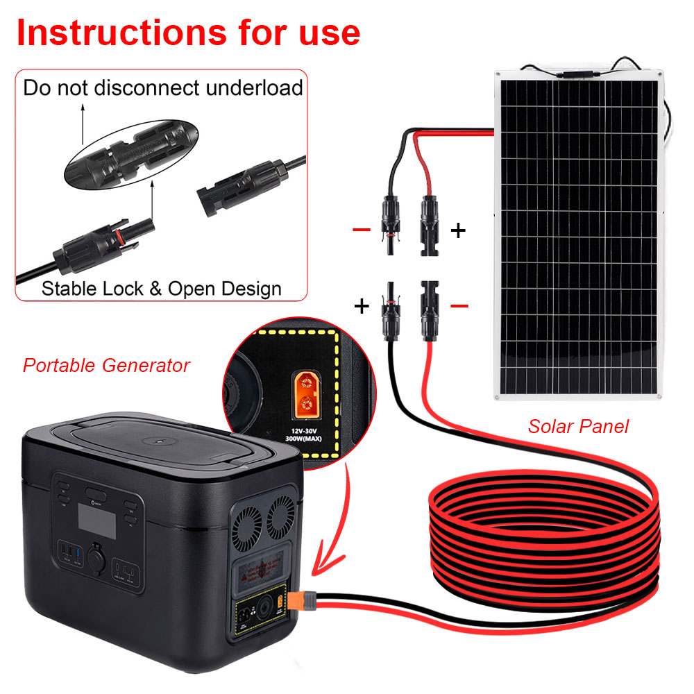 Solar Charge Cable XT60I- F Ad - огляд і ціна Outdoor Lighting Extension Cable