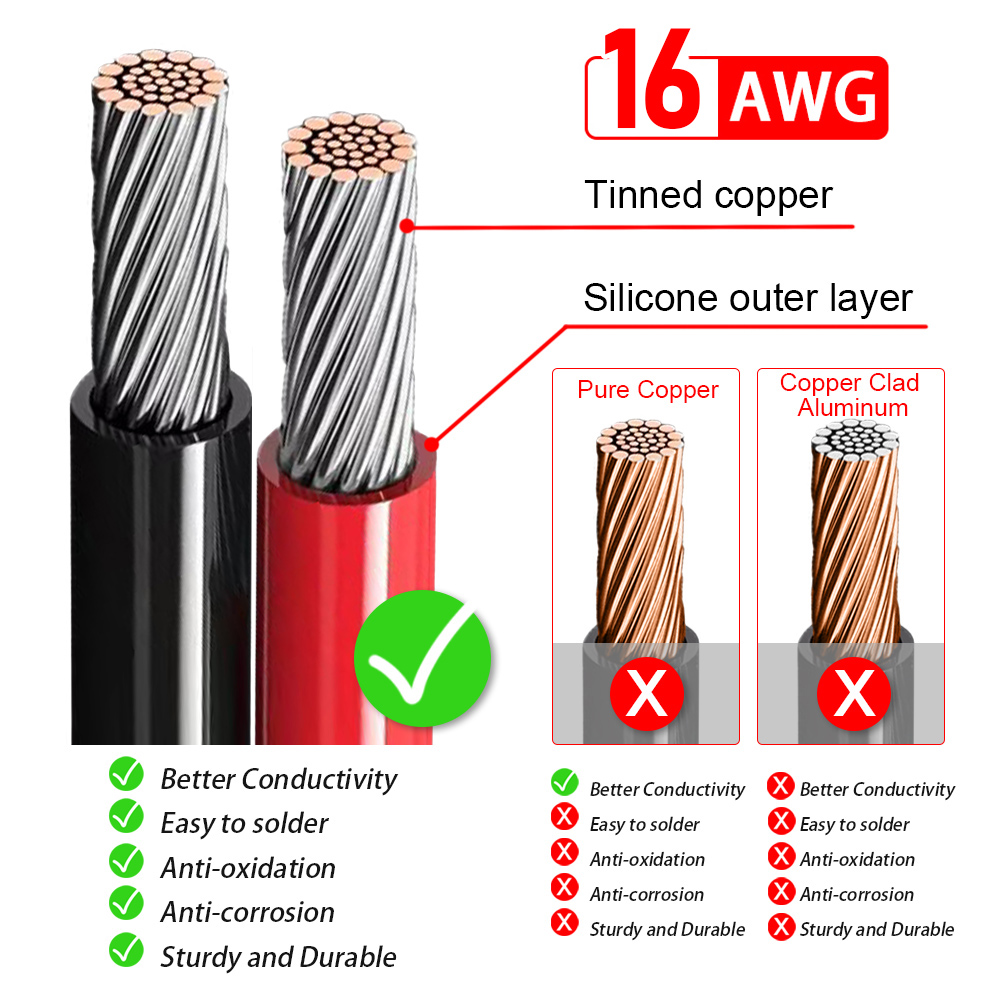 50CM XT60 16AWG Battery Connec - огляд і ціна Outdoor Lighting Extension Cable