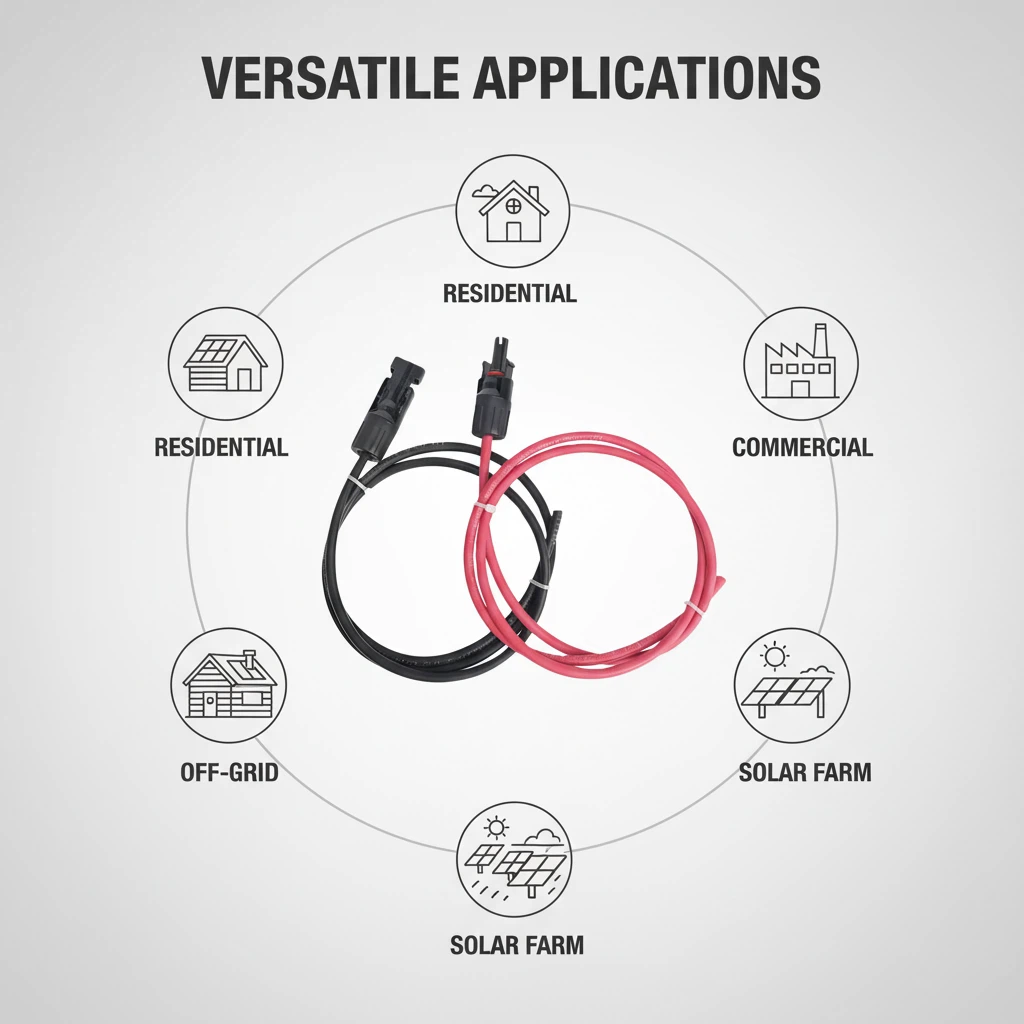Solar PV Extension Cable Black - огляд і ціна Outdoor Lighting Extension Cable