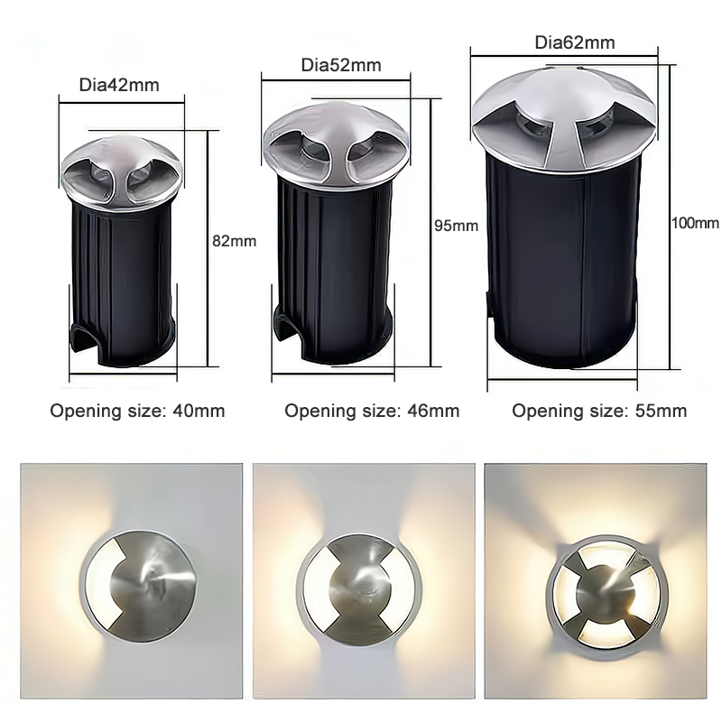 Custom LED Buried Lamps 1W 2W  - огляд і ціна Ground Light Recessed
