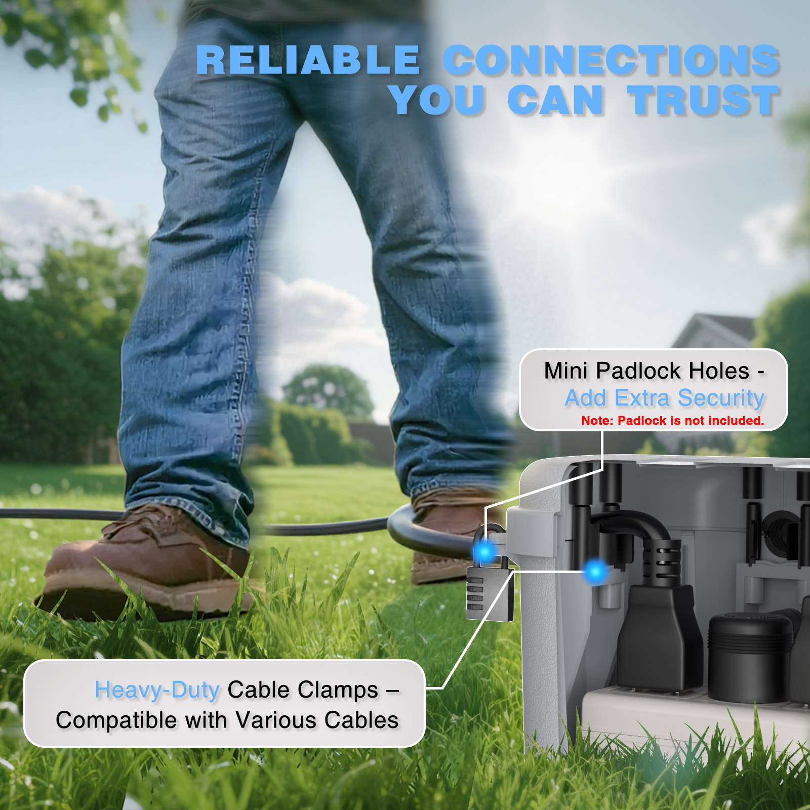 IP54 Waterproof Extension Cord - огляд і ціна Outdoor Lighting Extension Cord